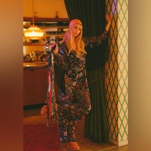 The Hippie Shake Rising Moon Fringe Jumpsuit